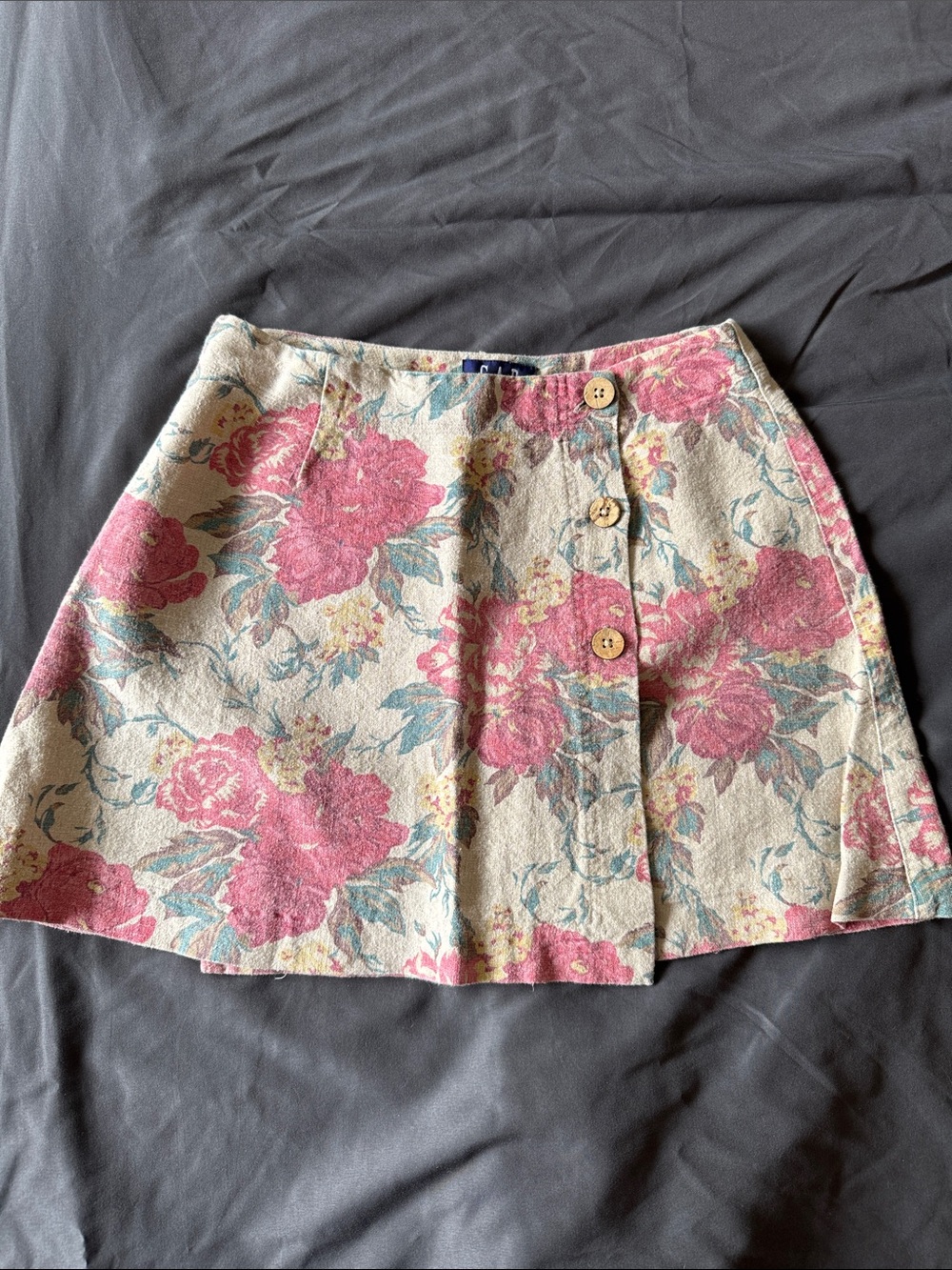 GAP Floral A-Line Skirt - Pink & Cream
